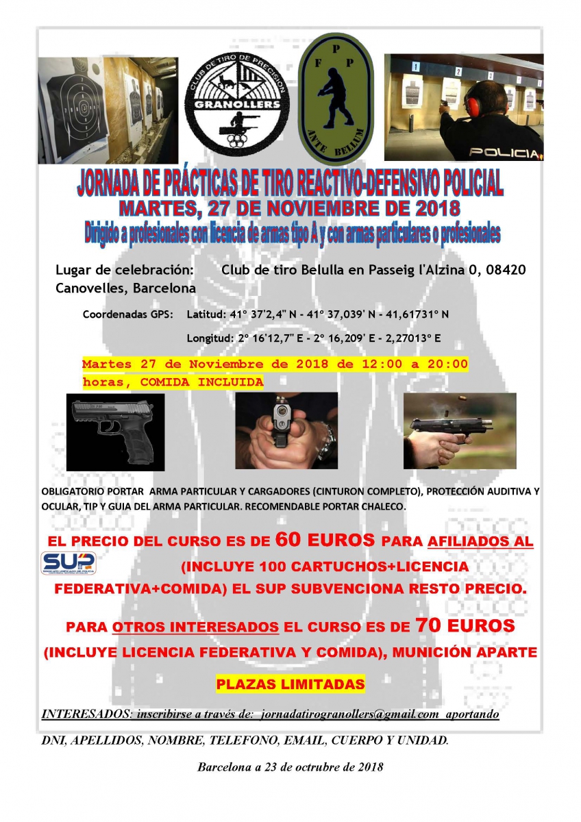 CURSO DE TIRO POLICIAL