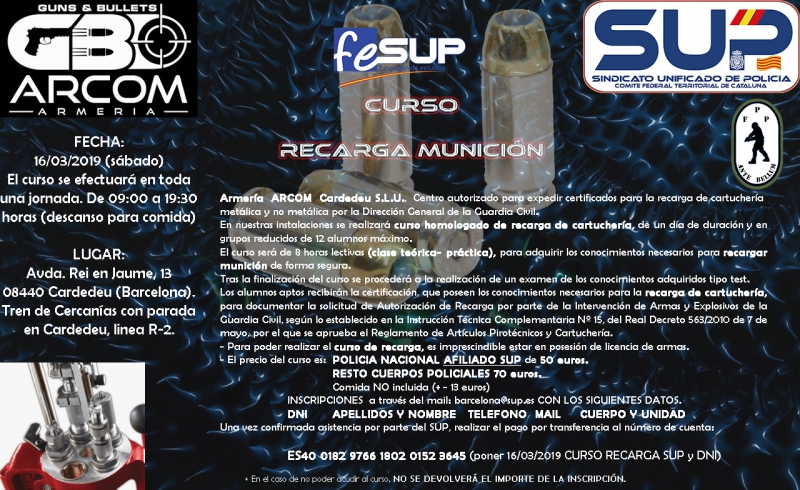 RECARGA DE MUNICION