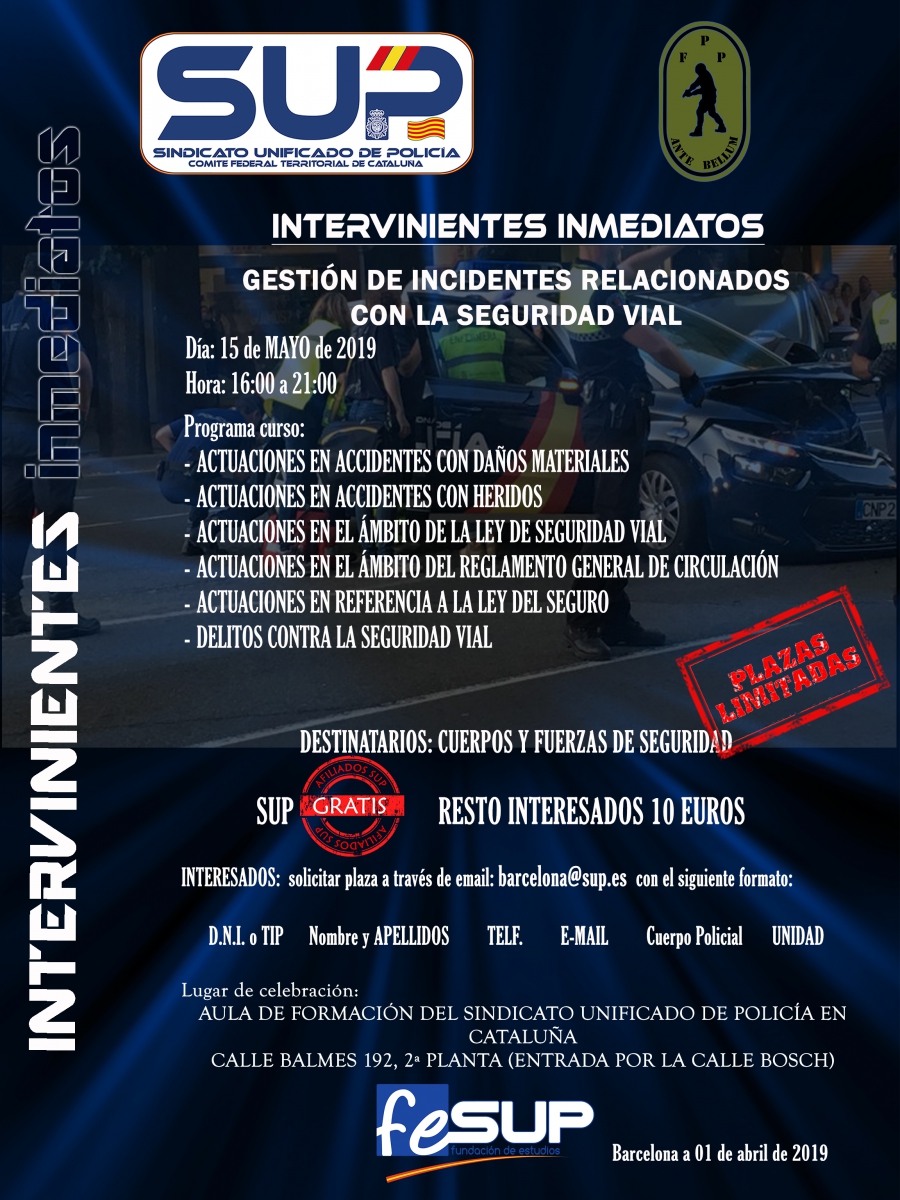 INTERVINIENTES INMEDIATOS SEGURIDAD VIAL