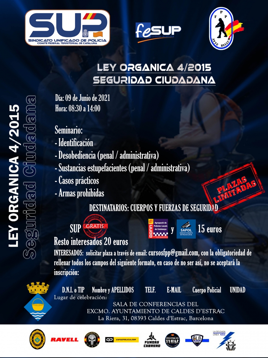 LEY ORGANICA 4/2015 DE SEGURIDAD CIUDADANA