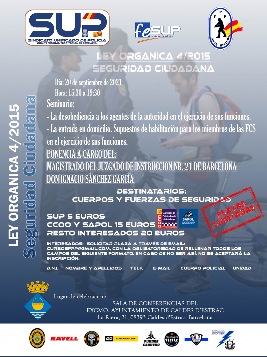 LEY ORGANICA 4/15 DESOBEDIENCIA