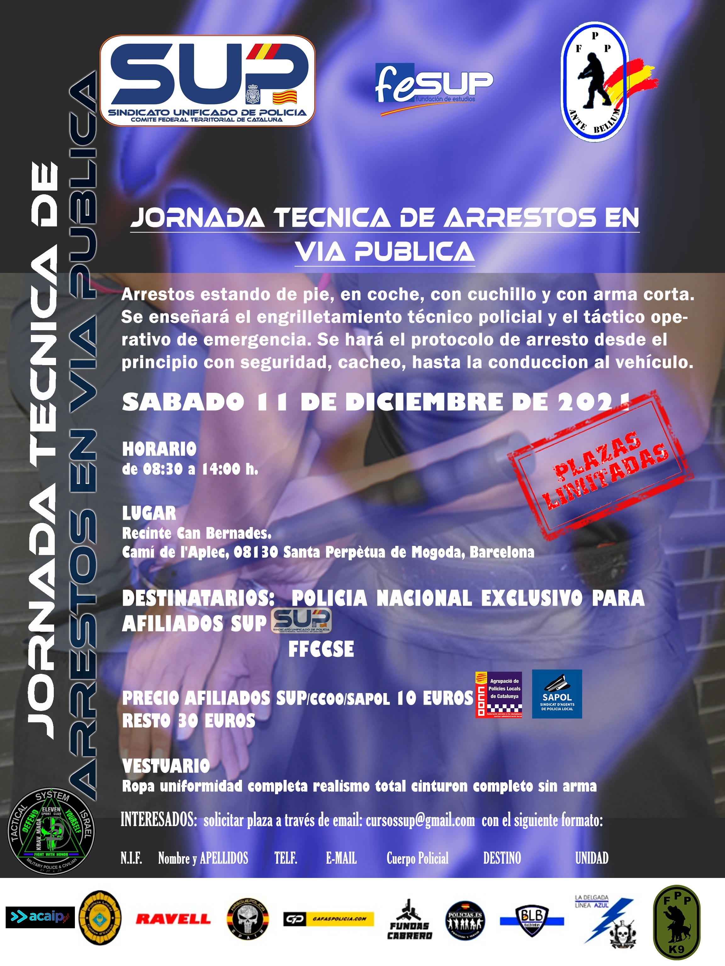 JORNADA TECNICA DE ARRESTOS EN VIA PUBLICA