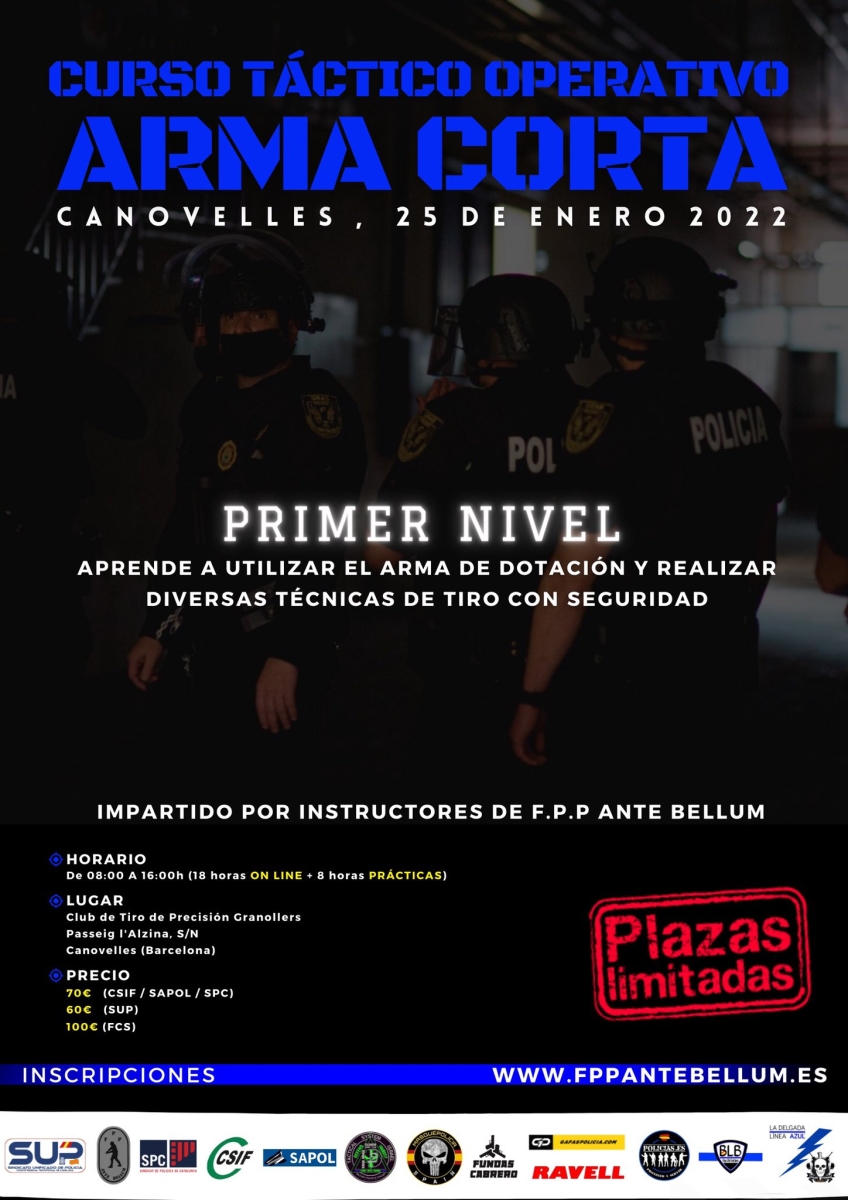 CURSO TACTICO OPERATIVO ARMA CORTA
