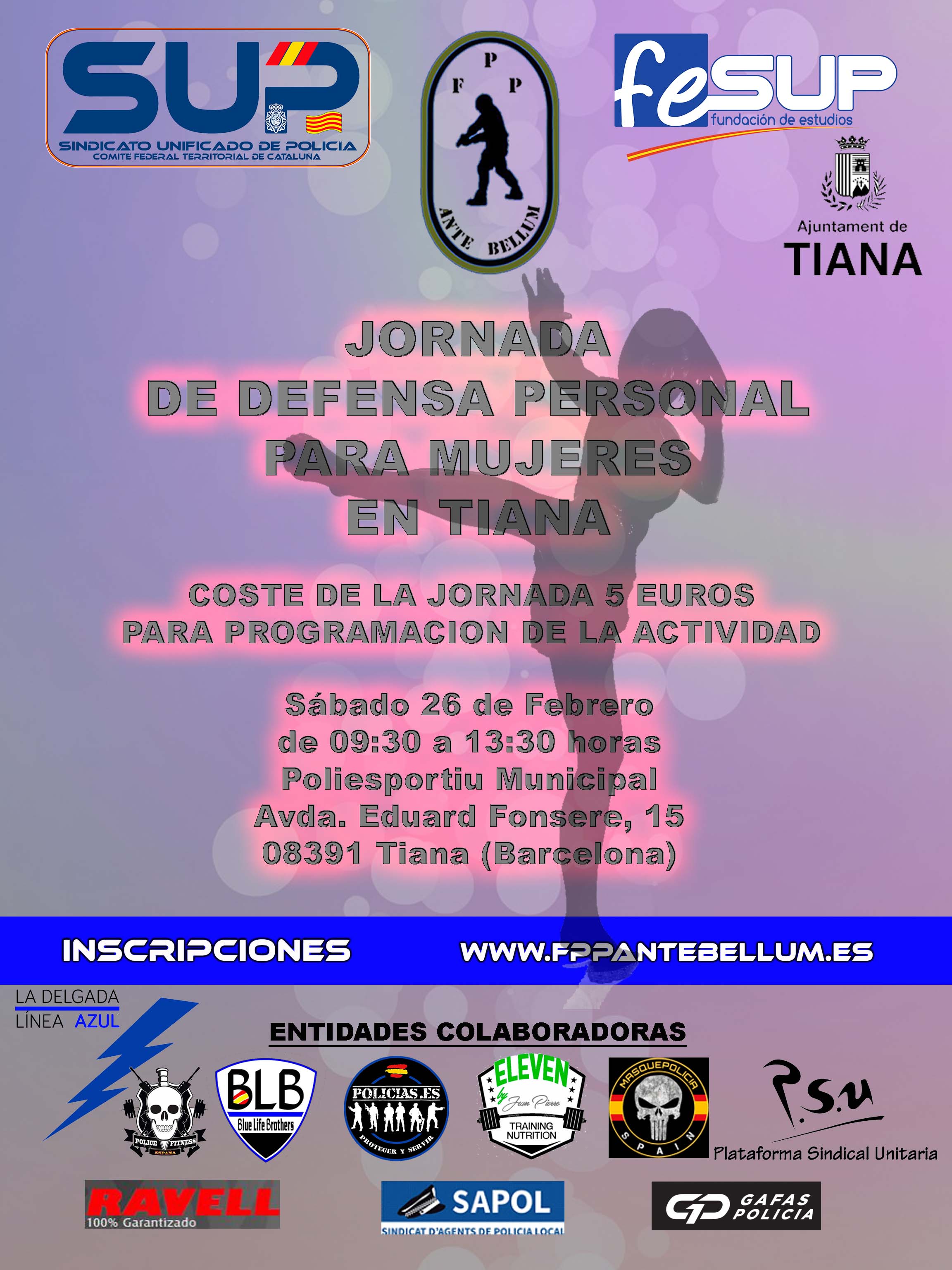 SEMINARIO DEFENSA PERSONAL MUJERES TIANA