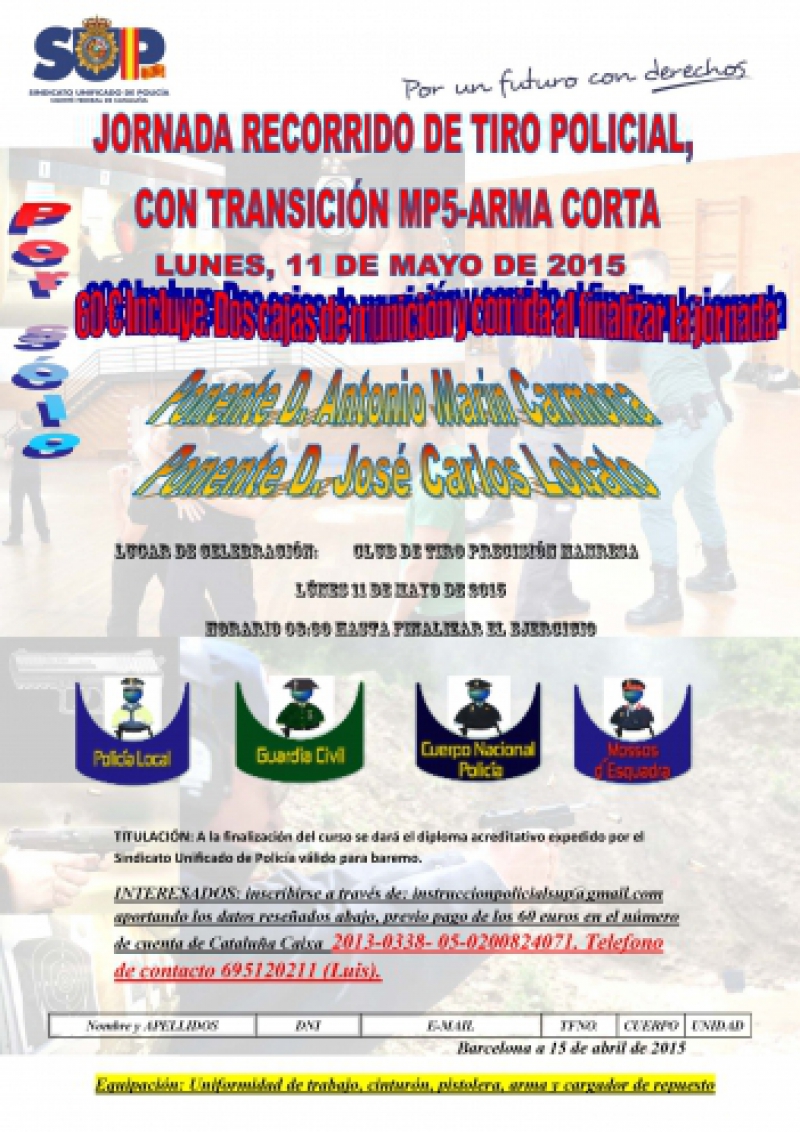Curso de Tiro-Transición Arma Larga-Arma Corta