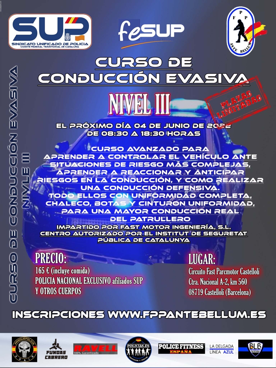 CURSO CONDUCCION EVASIVA NIVEL III