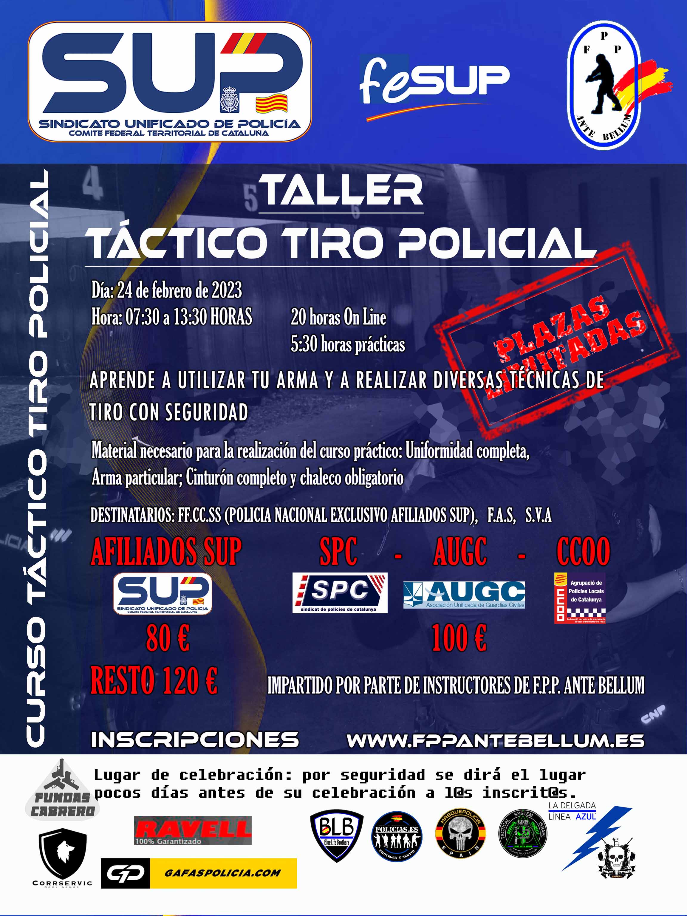 TALLER TACTICO OPERATIVO ARMA CORTA NIVEL 1
