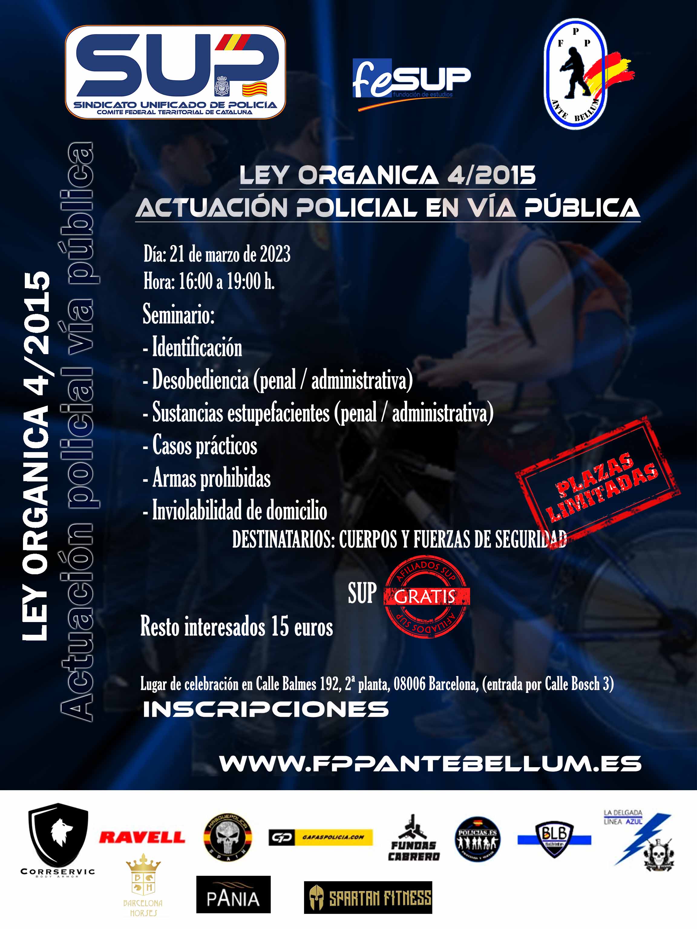 LEY ORGANICA 4/2015 SEGURIDAD CIUDADANA