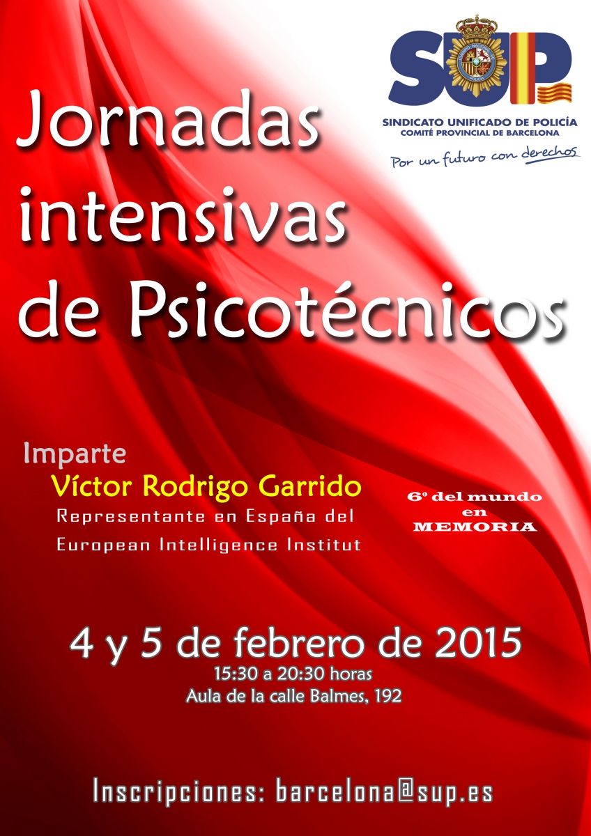 JORNADAS INTENSIVAS PSICOTECNICOS