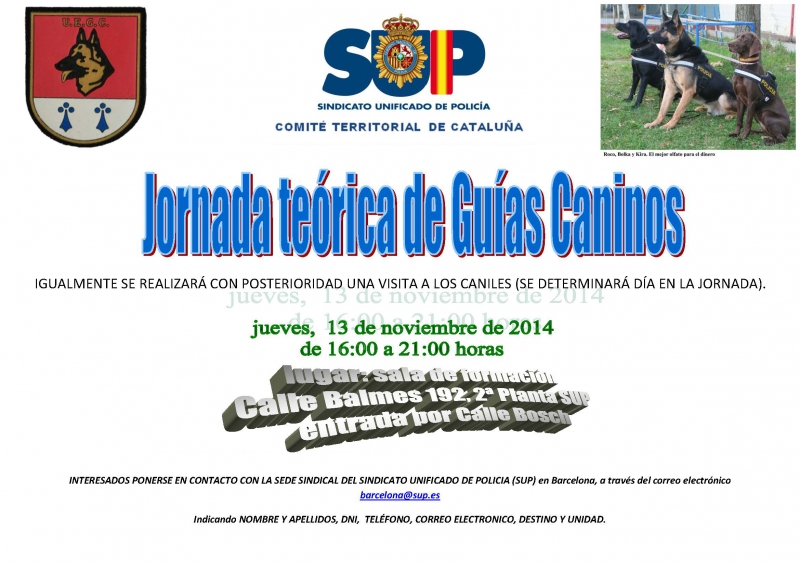JORNADA TÉCNICA DE GUÍAS CANINOS