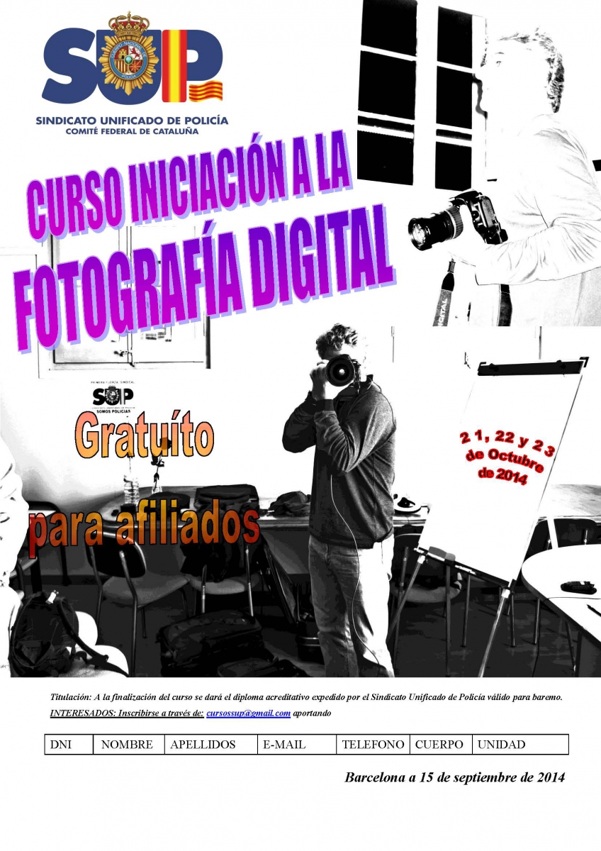 CURSO INICIACIÓN A LA FOTOGRAFÍA DIGITAL