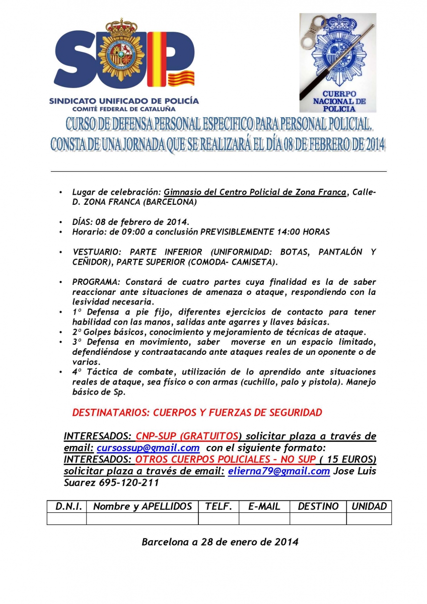 CURSO DE DEFENSA PERSONAL