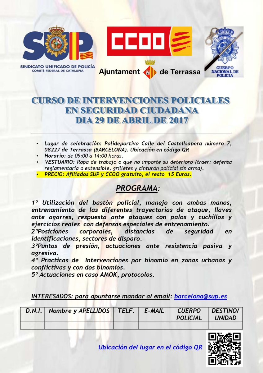 INTERVENCIONES POLICIALES EN SEGURIDAD CIUDADANA