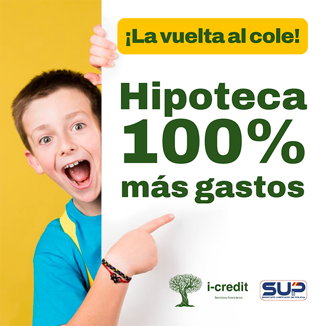 I-Credit. Hipoteca 100% más gastos.