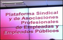 Reunión Plataforma Sindical de Empleados Públicos