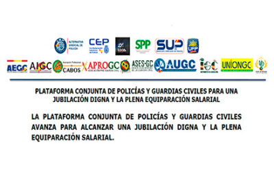 Plataforma Conjunta de Policías y Guardias Civiles para una Jubilación digna y la plena Equiparación salarial 09.02.2023