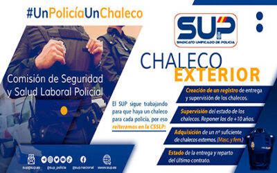 El SUP sigue trabajando para que haya un chaleco para cada policía. 25.10.2023