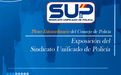 Exposición del SUP en el Pleno Extraordinario del Consejo de Policía. 15.01.2024